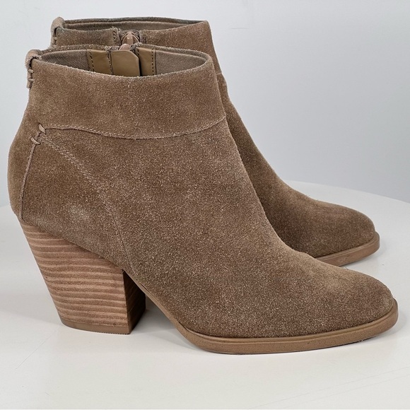 Steve Madden Faander Booties Brown Suede Ankle Boots Western Cowgirl Boho Indie - Picture 7 of 16